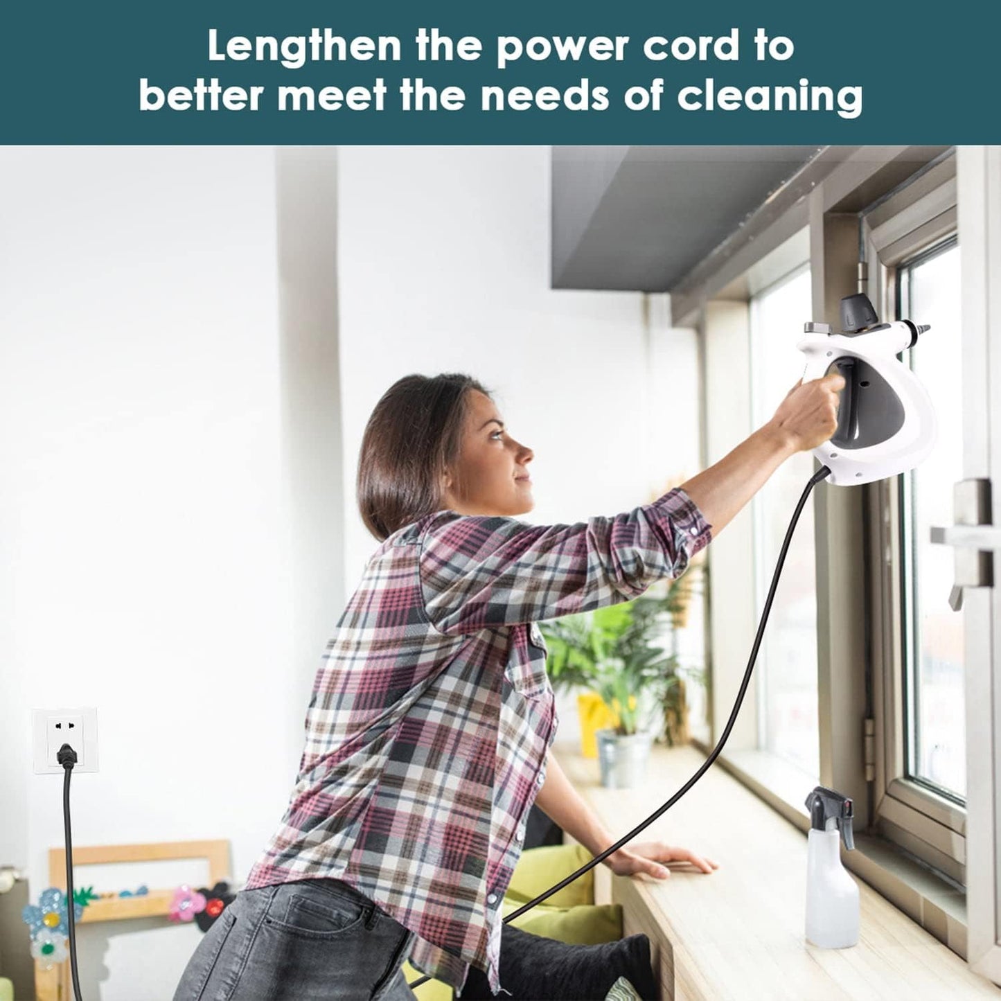 (BUY 1 GET 2 FREE) Portable Multi-Surface Steam Cleaner with 12-Piece Accessory Kit